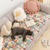 Retro Cotton Protective Couch Cover - Gentle Paws