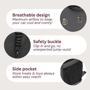 Breathable Astronaut Cat Backpack - Gentle Paws