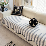 Anti-Scratch Non-Slip Leather Plush Sofa Cover - Gentle Paws