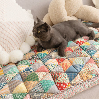 Retro Cotton Protective Couch Cover - Gentle Paws