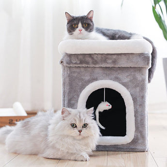 Multi-Level Indoor Cat Condo - Gentle Paws