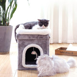 Multi-Level Indoor Cat Condo - Gentle Paws