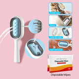 3 In-1 Cat Grooming Brush - Gentle Paws