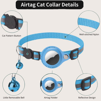 Airtag Reflective Collar - Gentle Paws