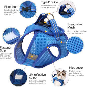 Anti Strike Harness & Leash - Gentle Paws