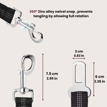 Adjustable Cat Seatbelt Clip - Gentle Paws