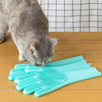 Gentle Cat Grooming Gloves - Gentle Paws