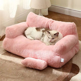 Premium Plush Cat Sofa - Gentle Paws