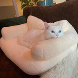 Premium Plush Cat Sofa - Gentle Paws