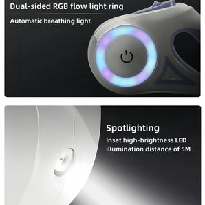 Pet Spotlight Retractable Leash - Gentle Paws