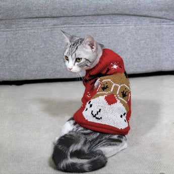 Holiday Cat Sweater - Gentle Paws