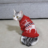 Holiday Cat Sweater - Gentle Paws