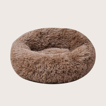 Fluffy Donut Cat Bed - Gentle Paws