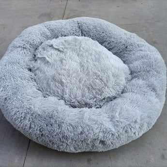 Fluffy Donut Cat Bed - Gentle Paws