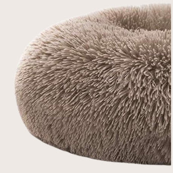 Fluffy Donut Cat Bed - Gentle Paws