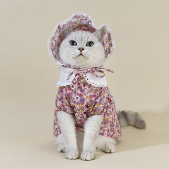Elegant Pet Floral Dress - Gentle Paws