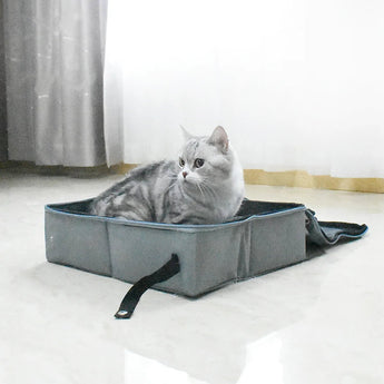 Foldable Cat Travel Litter Box - Gentle Paws