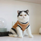 Soft Fleece Cat V-Neck Pullover - Gentle Paws