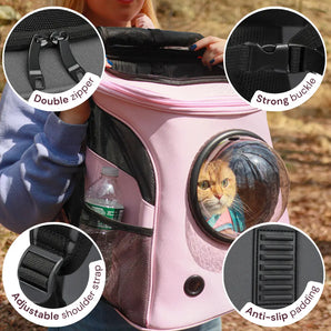 Breathable Astronaut Cat Backpack - Gentle Paws