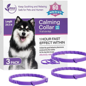 3x Pheromone Dog Calming Collars