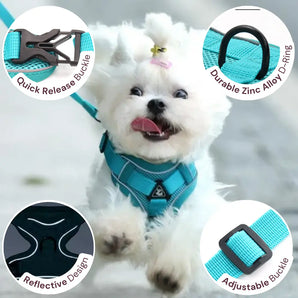 Dog Anti‑Slip Reflective Harness
