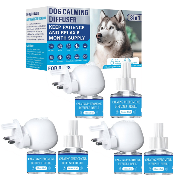 3 x Dogs Calming Diffuser Kit [UK plug]