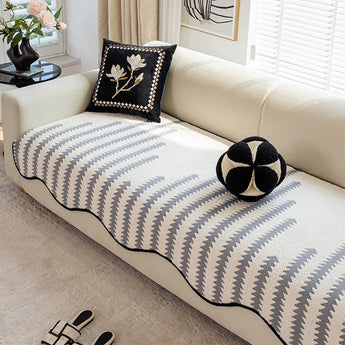Anti-Scratch Non-Slip Leather Plush Sofa Cover - Gentle Paws