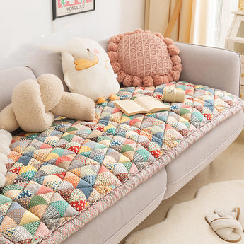 Retro Cotton Protective Couch Cover - Gentle Paws