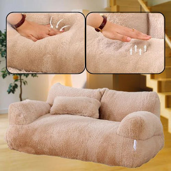 Premium Plush Cat Sofa - Gentle Paws