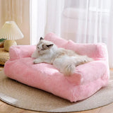Premium Plush Cat Sofa - Gentle Paws