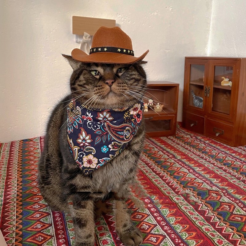 Gentle Paws™ Cowboy Hat & Scarf - Gentle Paws