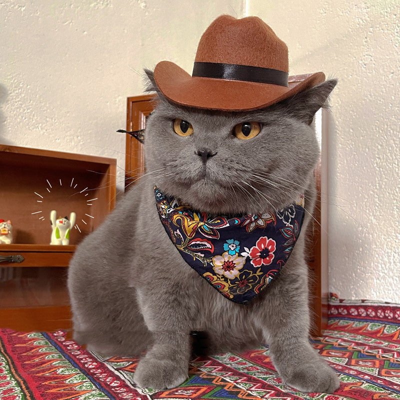 Gentle Paws™ Cowboy Hat & Scarf - Gentle Paws