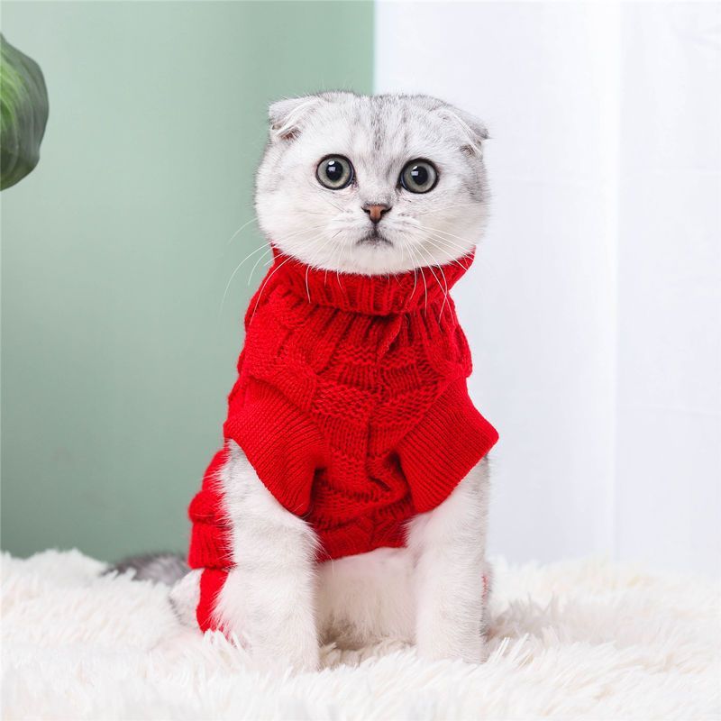 Gentle Paws™ Grandma’s Knitted Cat Sweater