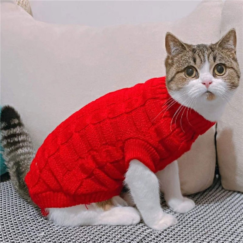 Gentle Paws™ Grandma’s Knitted Cat Sweater